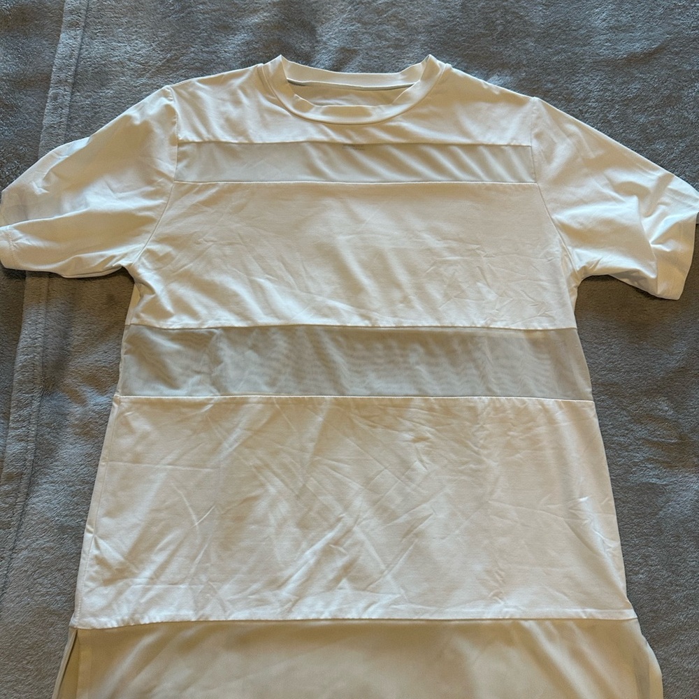 Varley white mesh T-shirt